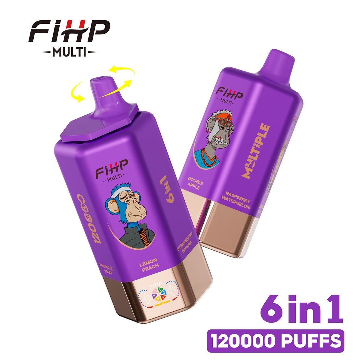 FiHP 120000 Puff 120K Vape – 6v1 multipříchuťové vaporizéry