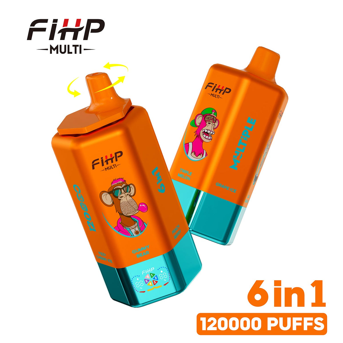 FiHP 120000 Puff 120K Vape – 6v1 multipříchuťové vaporizéry