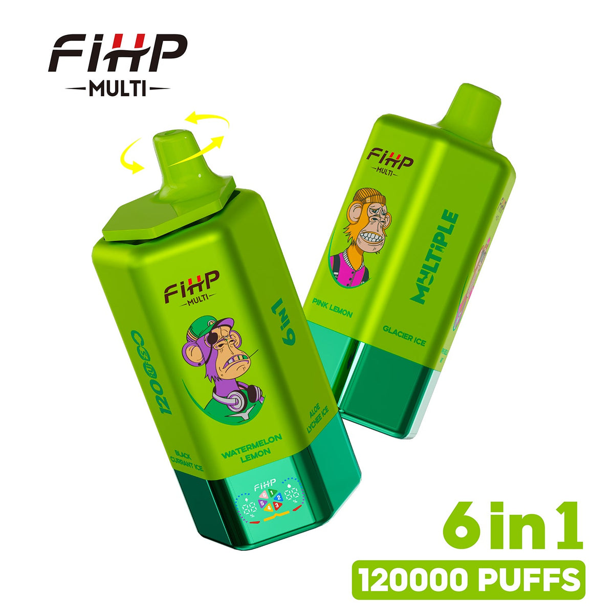 FiHP 120000 Puff 120K Vape – 6v1 multipříchuťové vaporizéry